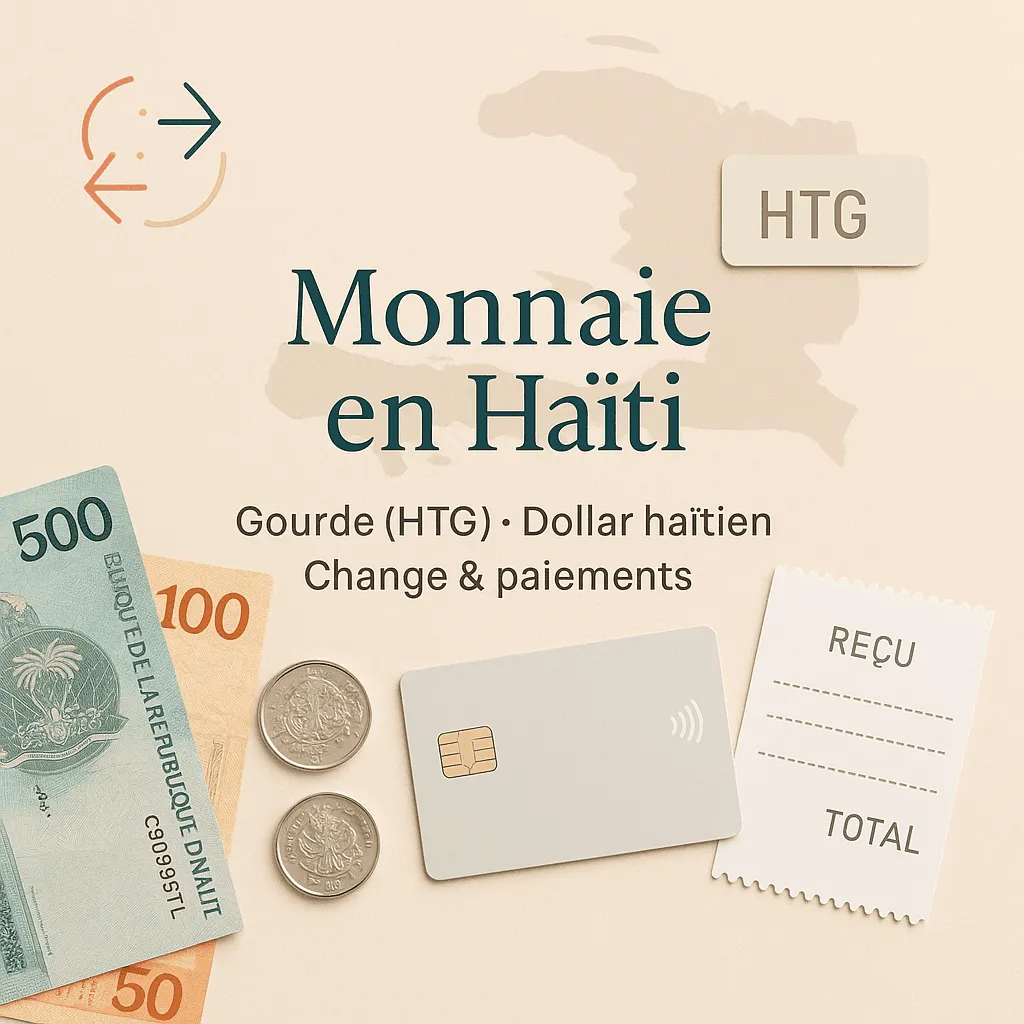 Monnaie en Haïti : gourde (HTG), “dollar haïtien”, change, retraits, carte, pourboires