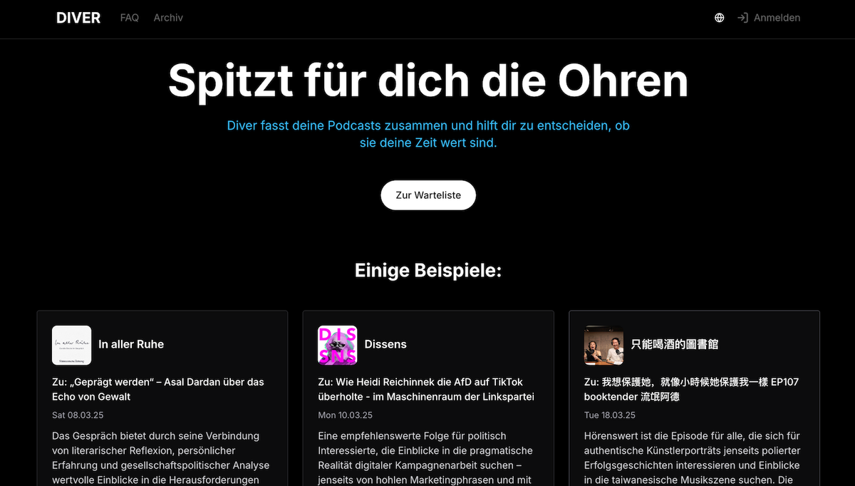 Der Podcast-Vorkoster