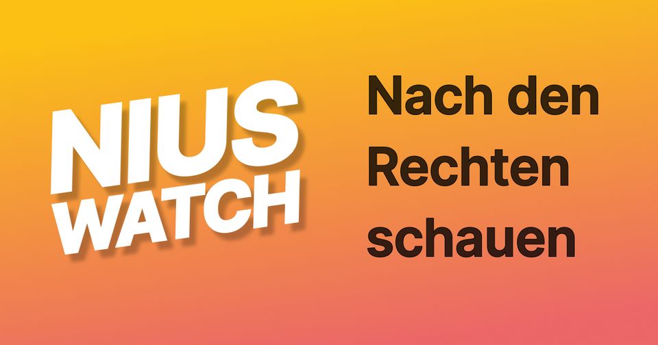 NIUS-Watch: Per KI nach den Rechten schauen