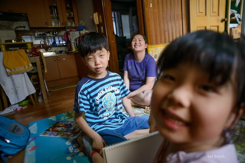 지현씨의 집에서 성진이와 사랑이