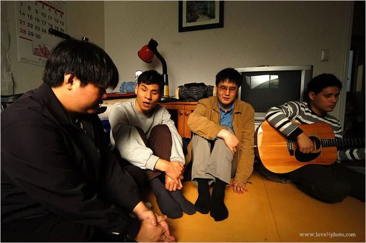 양로원에서..