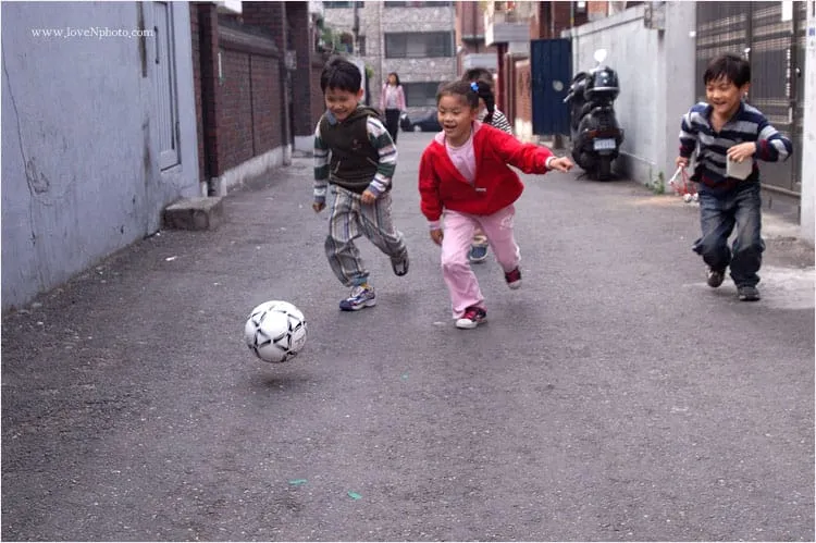 골목에서 축구