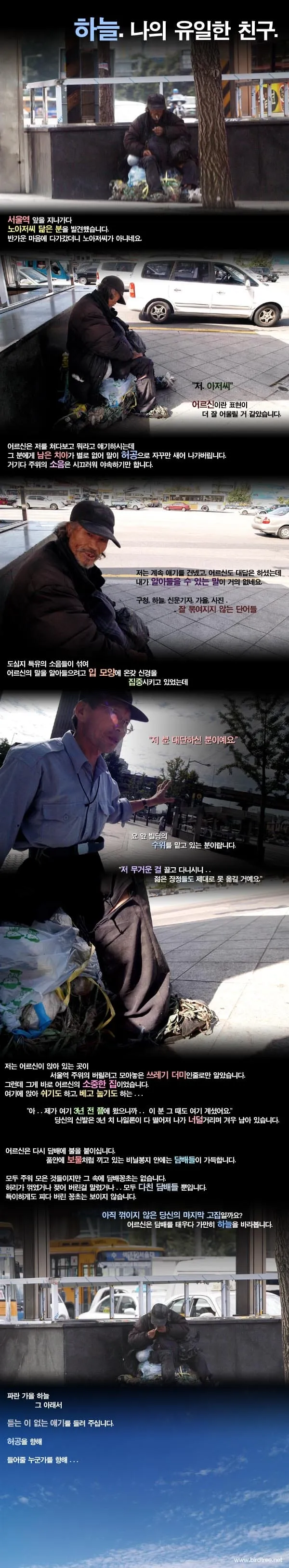 하늘. 나의 유일한 친구.