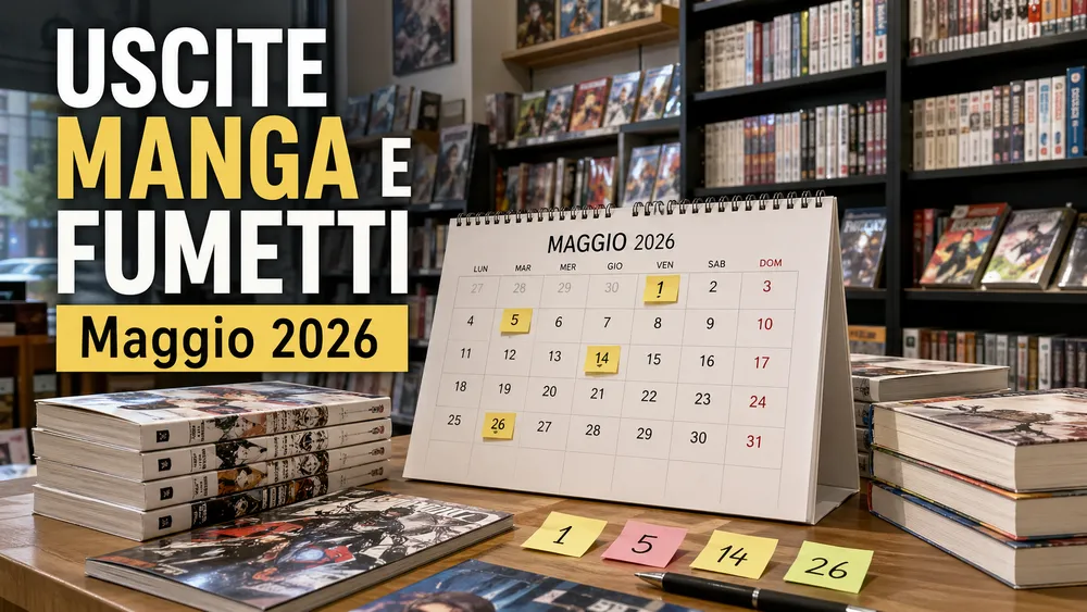 Uscite manga e fumetti maggio 2026: tutte le novità da segnare