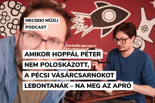 Amikor Hoppál Péter nem poloskázott, a pécsi vásárcsarnokot meg lebontanák