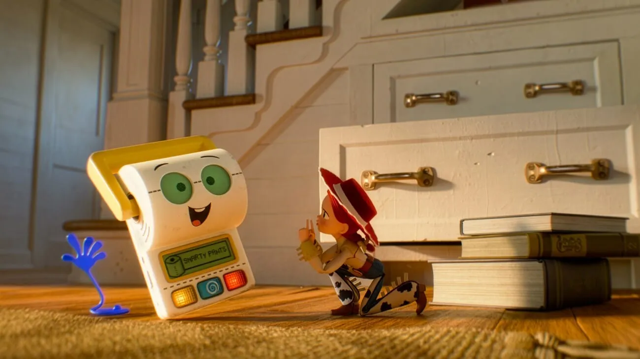 Smarty Pants ve Jessie, Toy Story 5’ten bir sahnede.