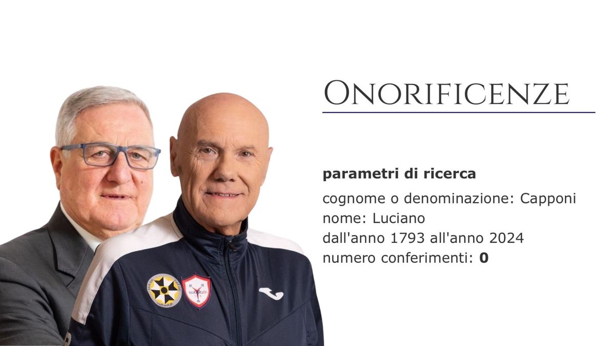 Luciano Capponi, candidato di Paris, ha mentito sulle onorificenze?