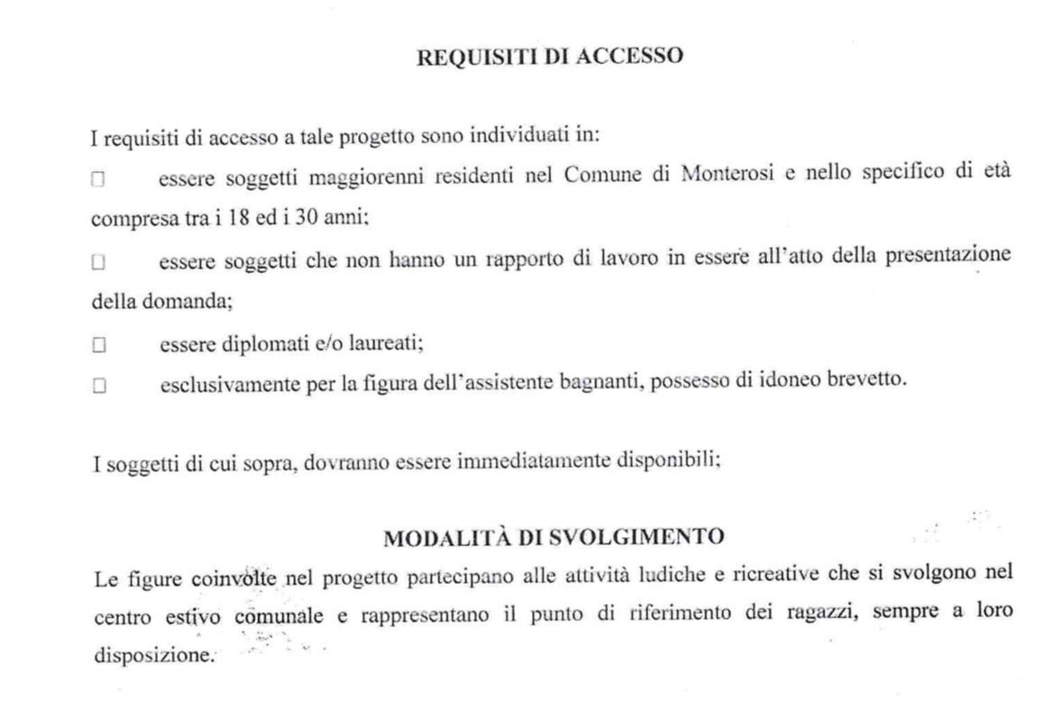 L’avviso pubblico per il Centro Estivo: una piccola (grande) novità