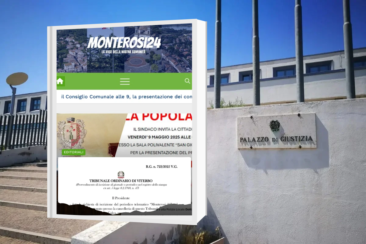 Via libera dal Tribunale, Monterosi24 diventa la prima testata giornalistica del territorio comunale