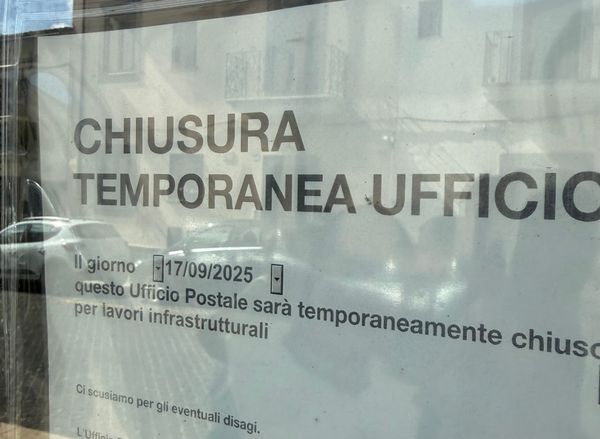 Ufficio postale di Via Roma chiuso il 17 settembre per lavori infrastrutturali