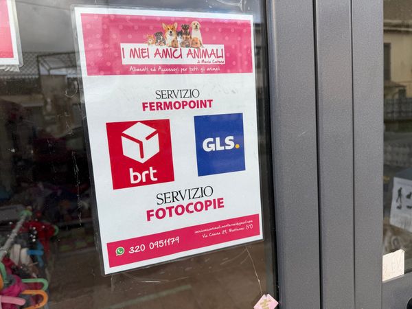 Il negozio “I miei amici animali” diventa il primo Fermopoint BRT e GLS del paese