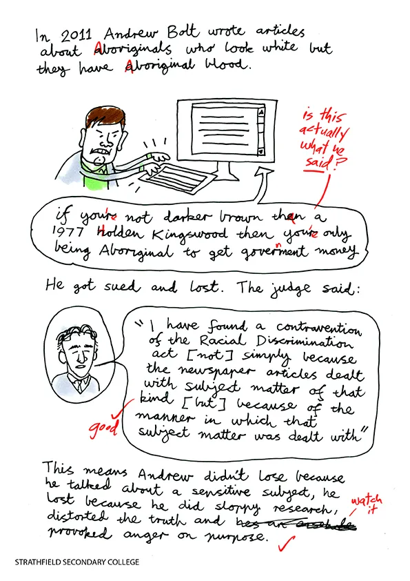 Tristian and the Racial Discrimination Act, pg 2