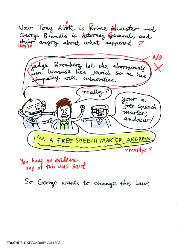 Tristian and the Racial Discrimination Act, pg 3
