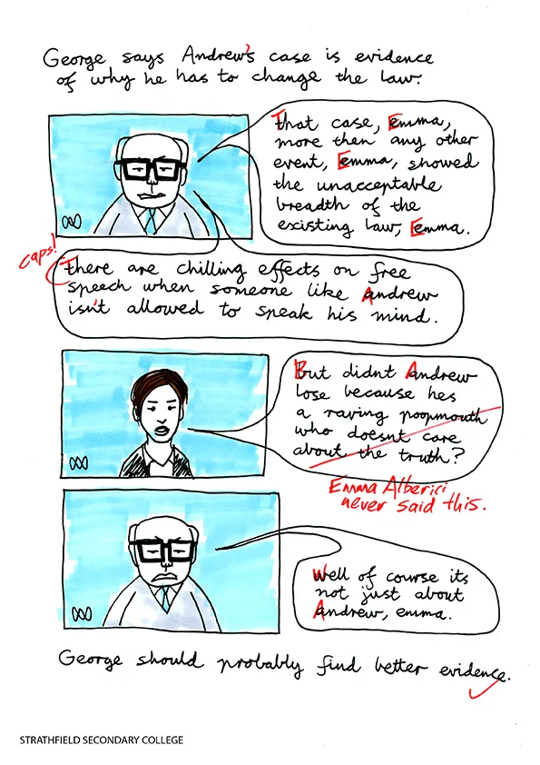 Tristian and the Racial Discrimination Act, pg 7