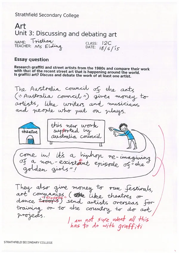 Tristian on art, page 1