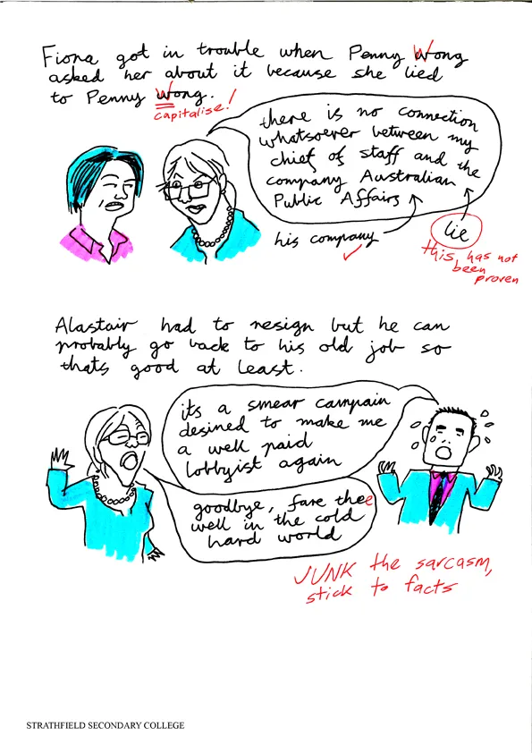 Tristian's report on lobbying, pg 8