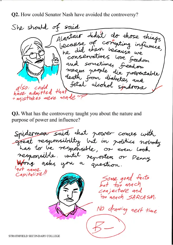 Tristian's report on lobbying, pg 9