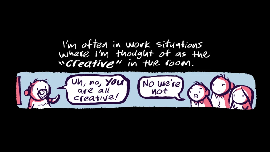 Panel from Octane Render, a comic about generative A.I.