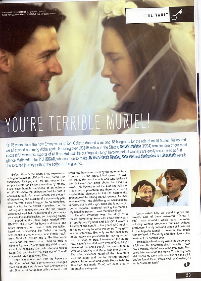 pjhogan_awg Excellent little story by P.J. Hogan, director of Muriel's Wedding