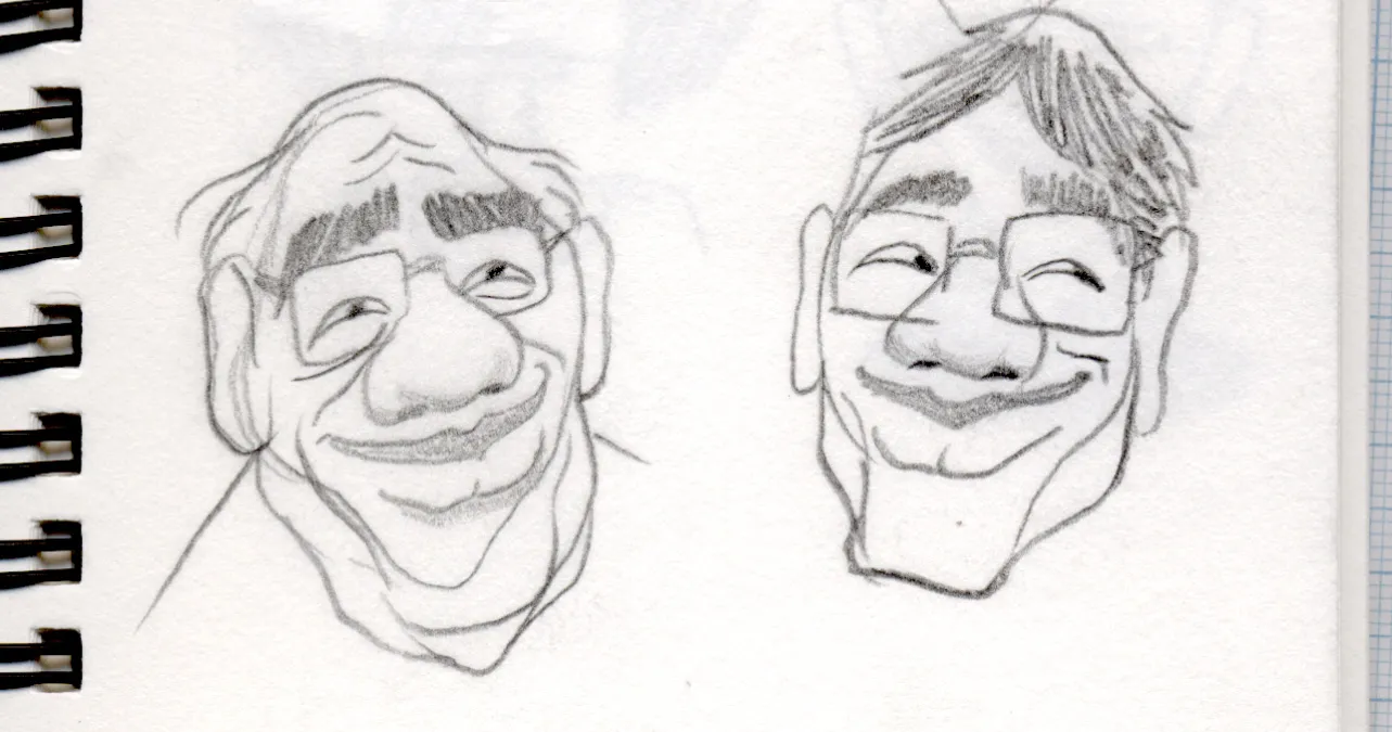 Old/young versions of a man who'd probably end you if he got the chance