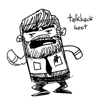 Radio talkback host
