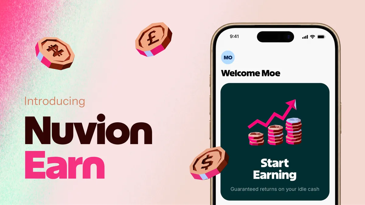 Introducing Nuvion Earn — Grow Your Idle Cash 💰
