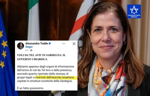 Antisemitismo: Osservatorio Israele, in Sardegna un grave episodio di ostilita' verso gli israeliani