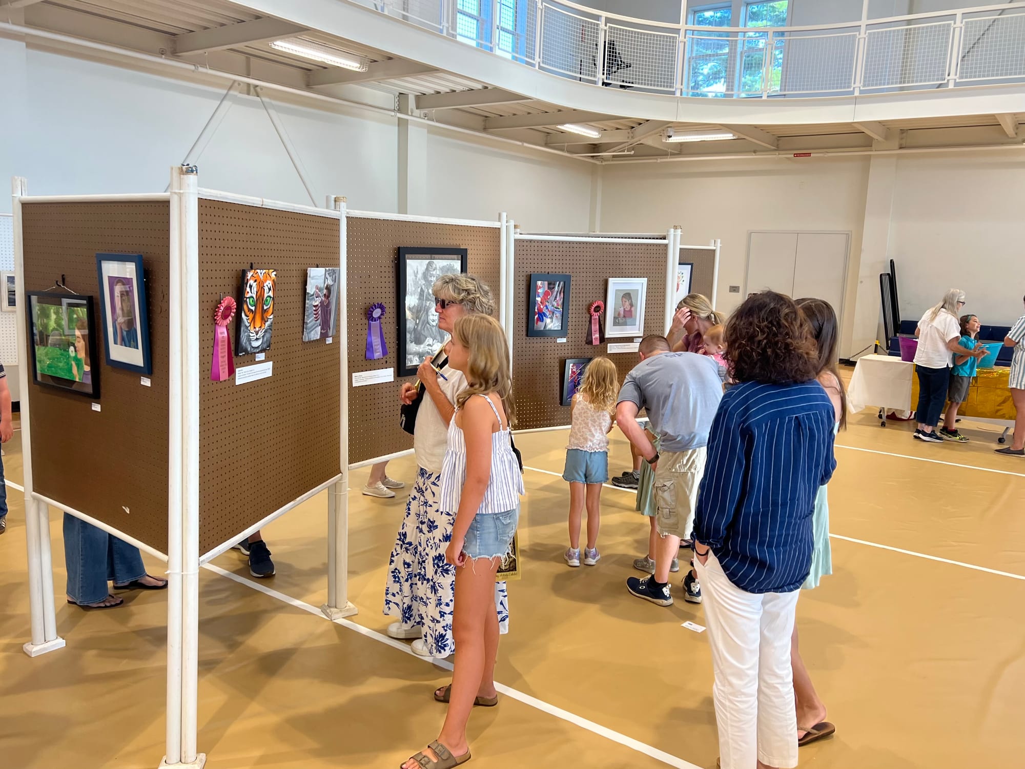 Young Artists Gallery on display alongside the juried show.