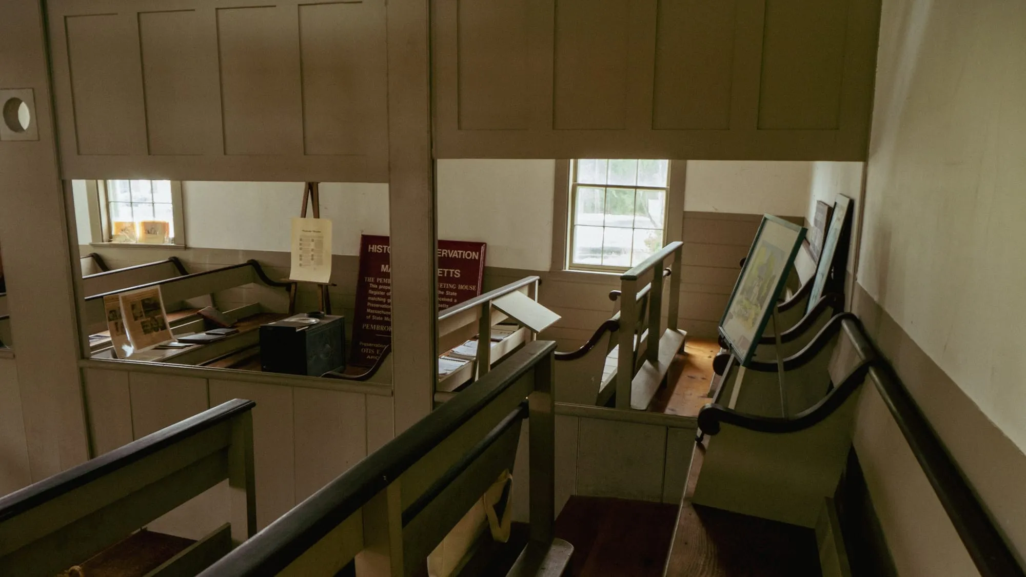 Partition panels in their open position - Photo by Brittany Murphy