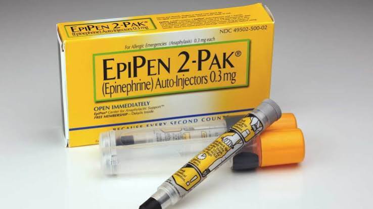 An EpiPen auto-injector