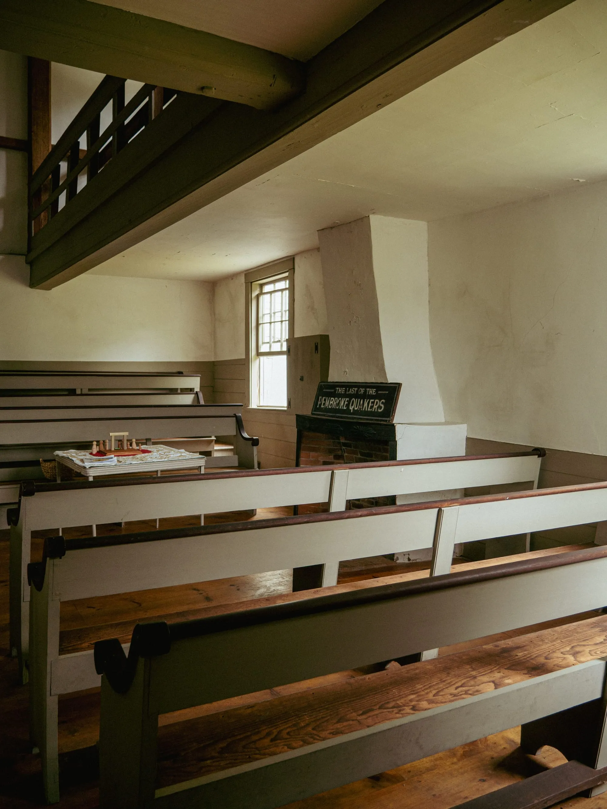 Meeting benches and fireplace  - Photo by Brittany Murphy