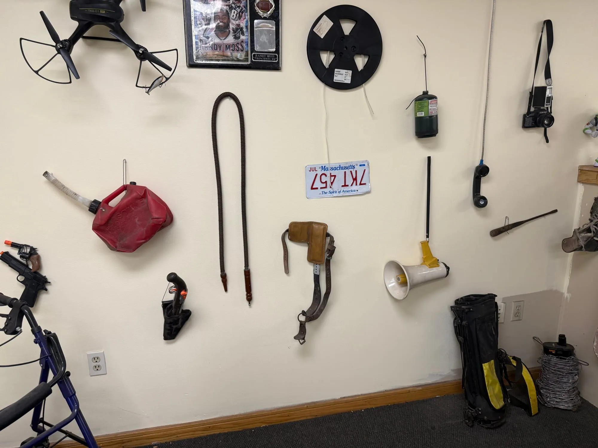 Barbed wire, drones, license plates, gasoline containers and golf bags are not recyclable