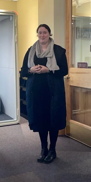 Library Director Julia Nee attended the dedication - Anne Stanton