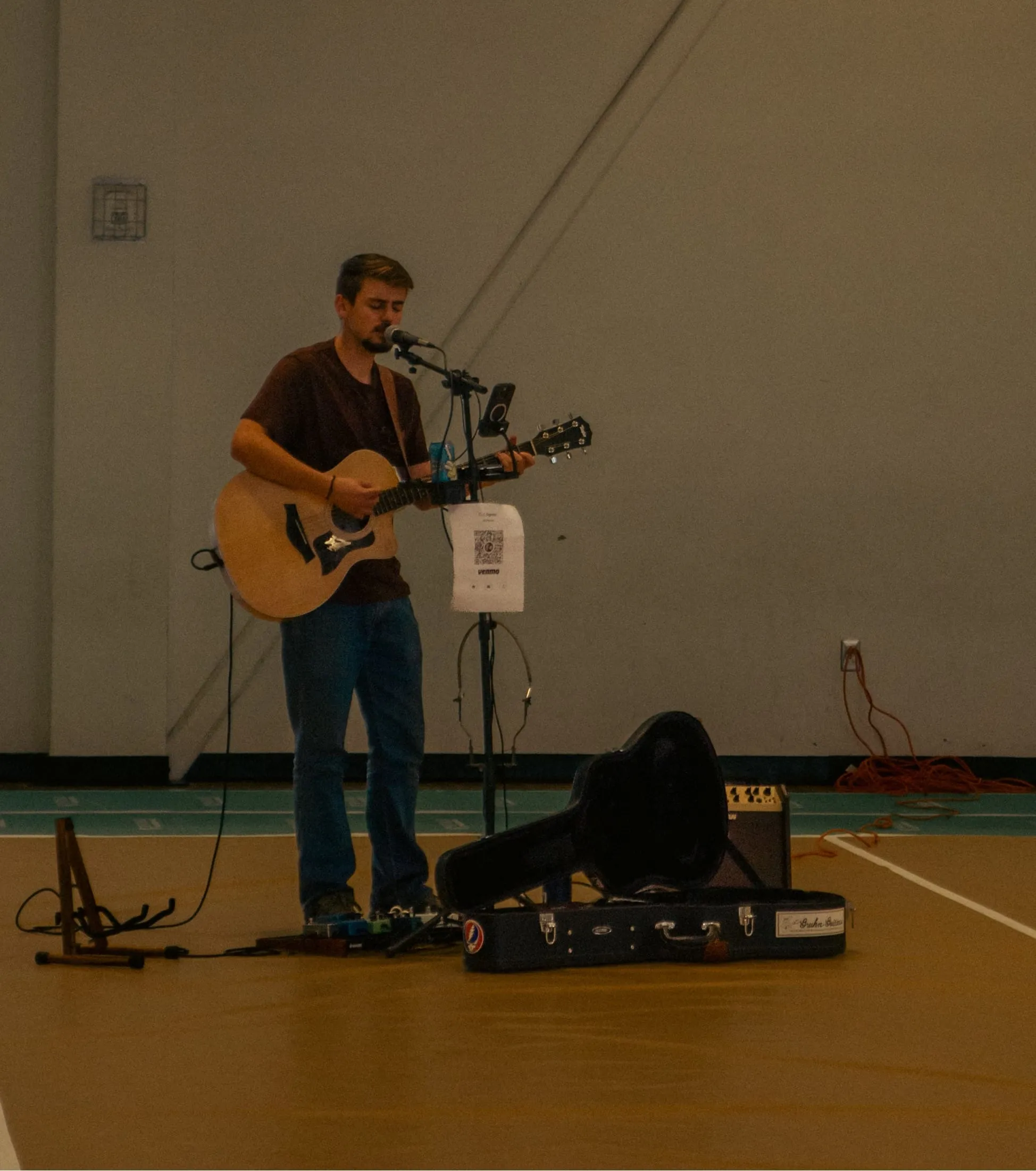 Musician C.J. Agnew  provided tunes- Photo by Brittany Murphy