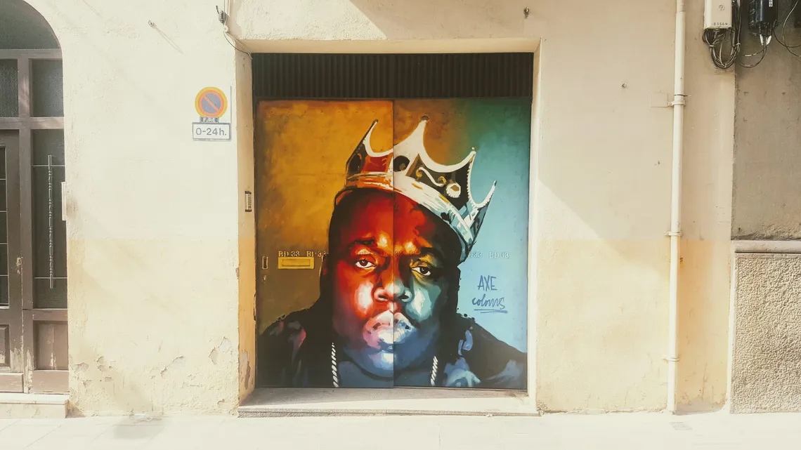 Biggie graffiti in Barcelona