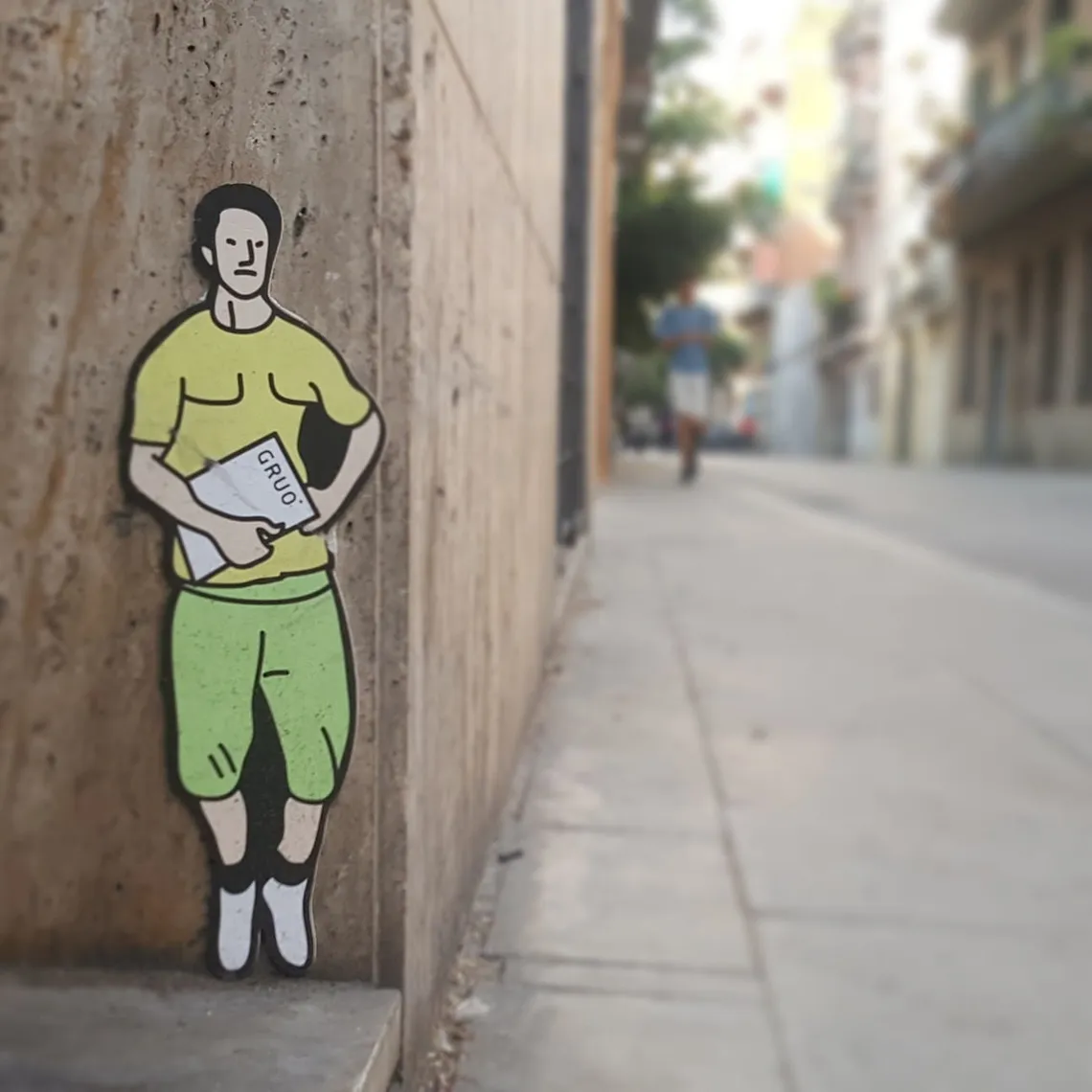 Low-level street art