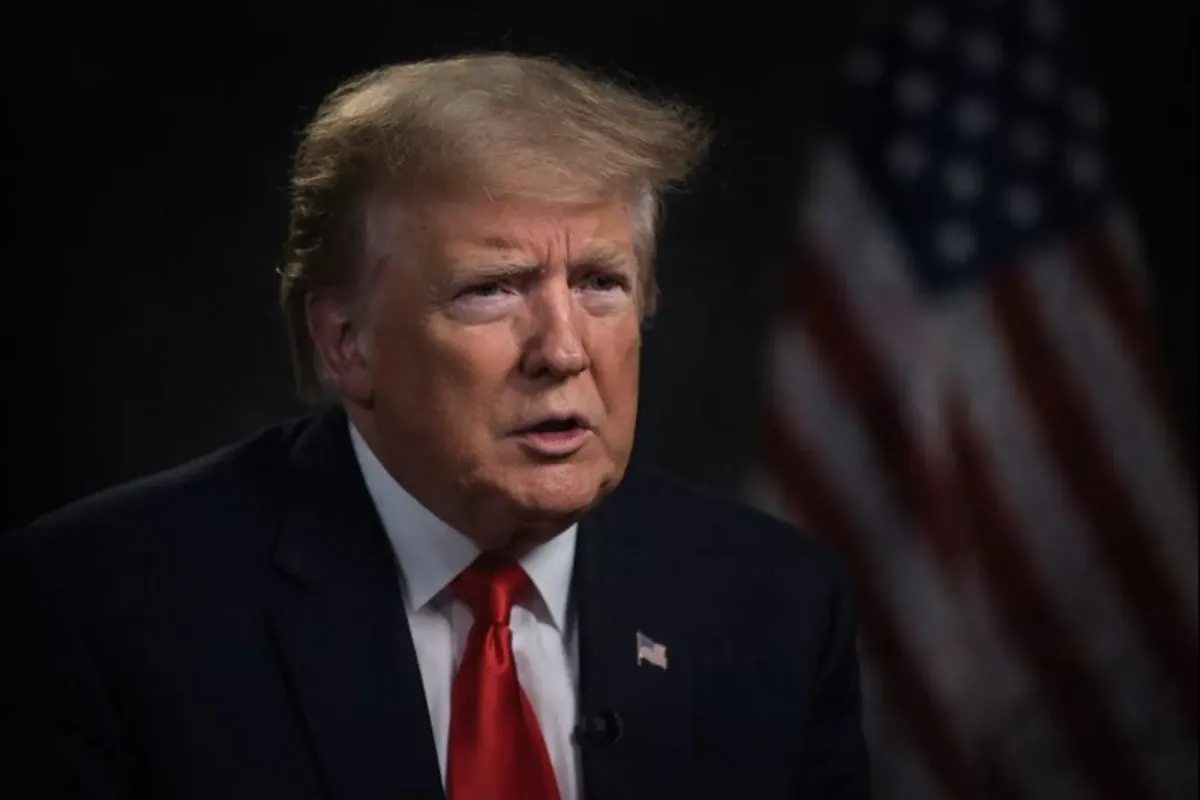 Donald Trump speaking during a television interview about the Venezuela operation.