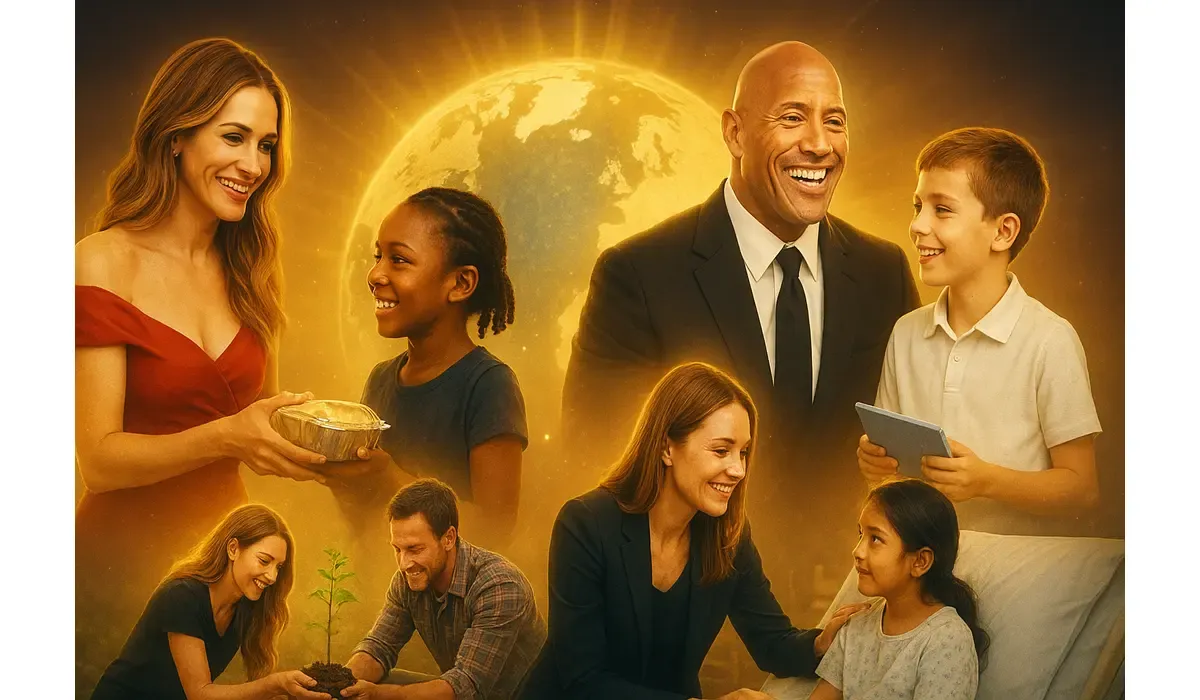 “Celebrity Philanthropy: Stars Who Give Back for Education and Disaster Relief Success in 2025”