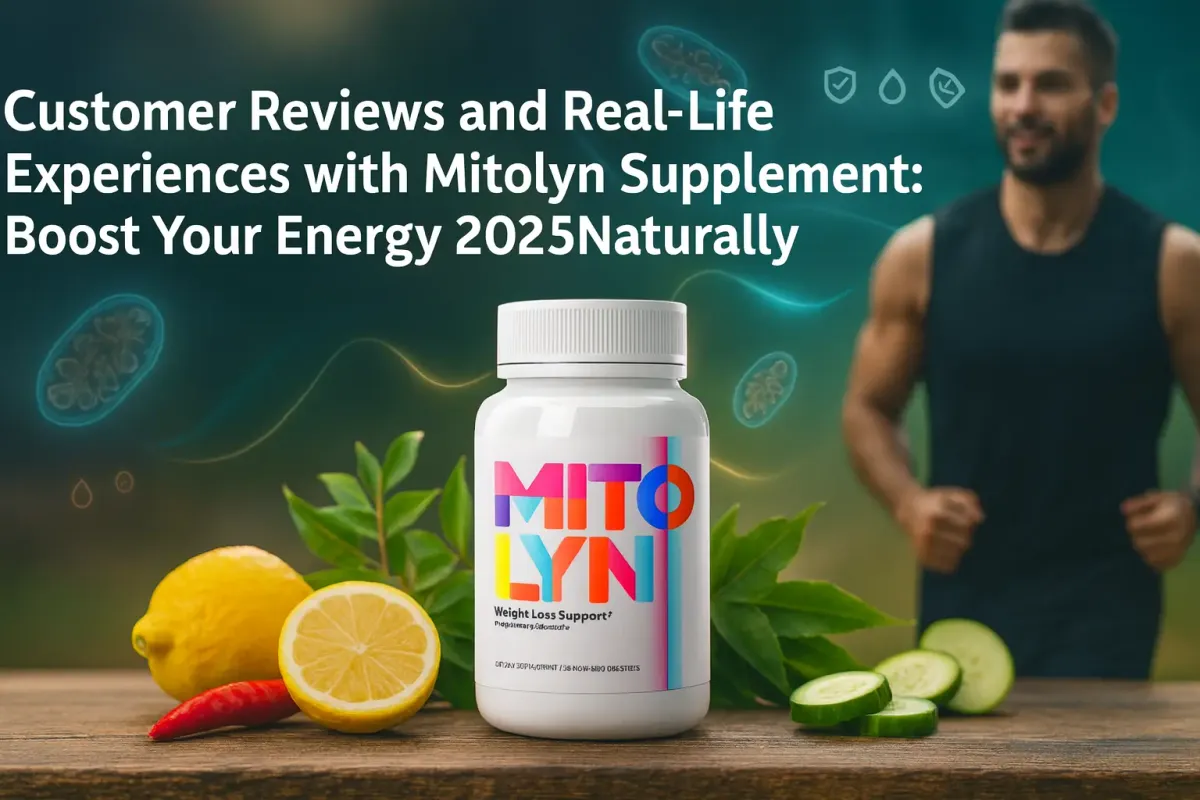 Mitolyn supplement bottle with fresh natural ingredients and glowing energy visuals