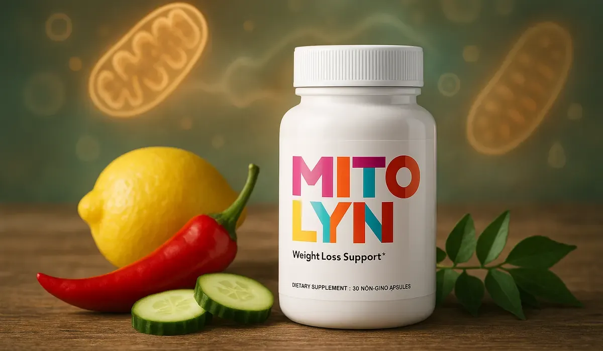 Mitolyn supplement bottle with fresh natural ingredients for proven weight loss steps