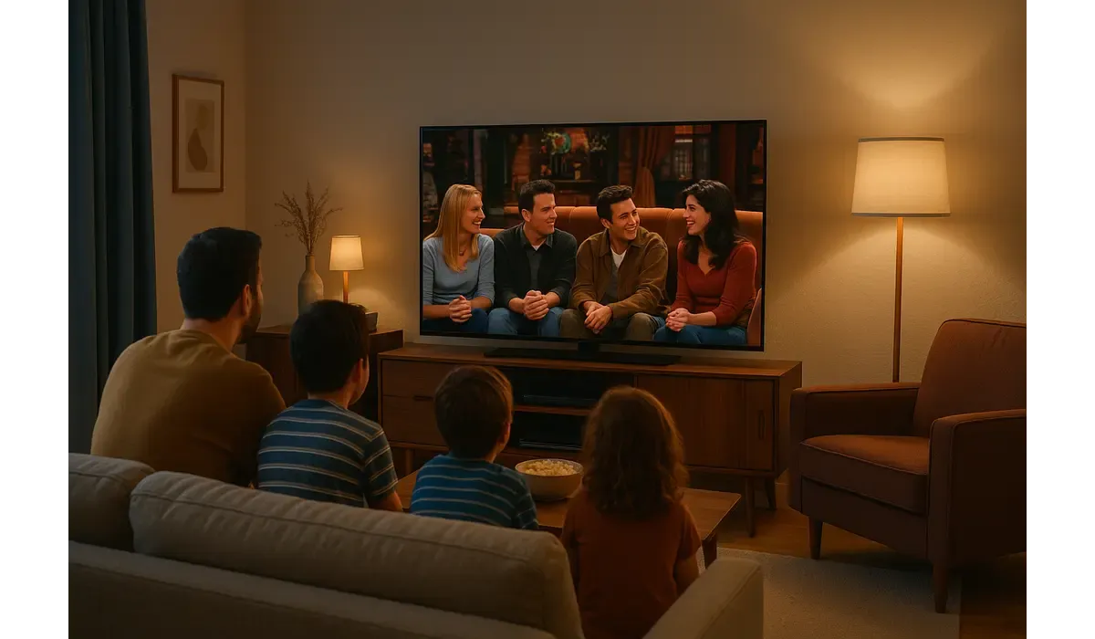 Friends sitcom scene symbolizing 90s TV shows that still hold up.