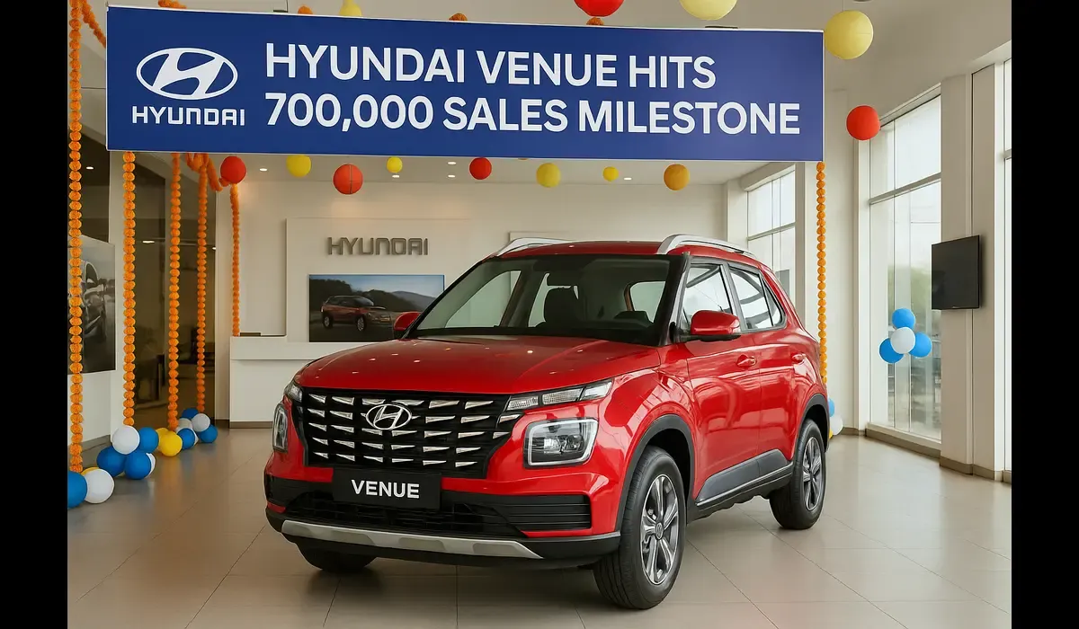 Hyundai Venue sales cross 700k units ahead of festive season.