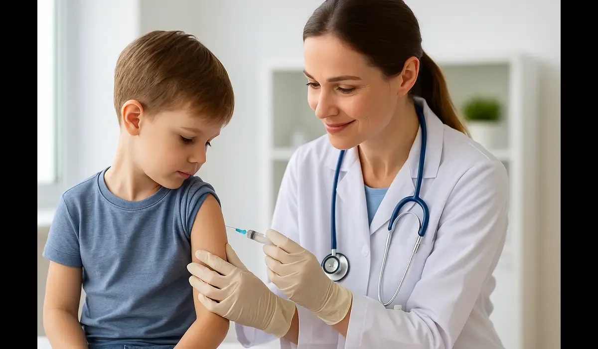 MMR vaccine side effects explained during child vaccination