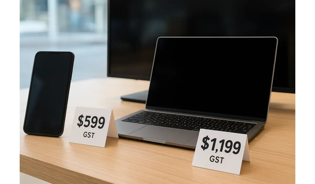 New GST rate on electronic items displayed on gadgets