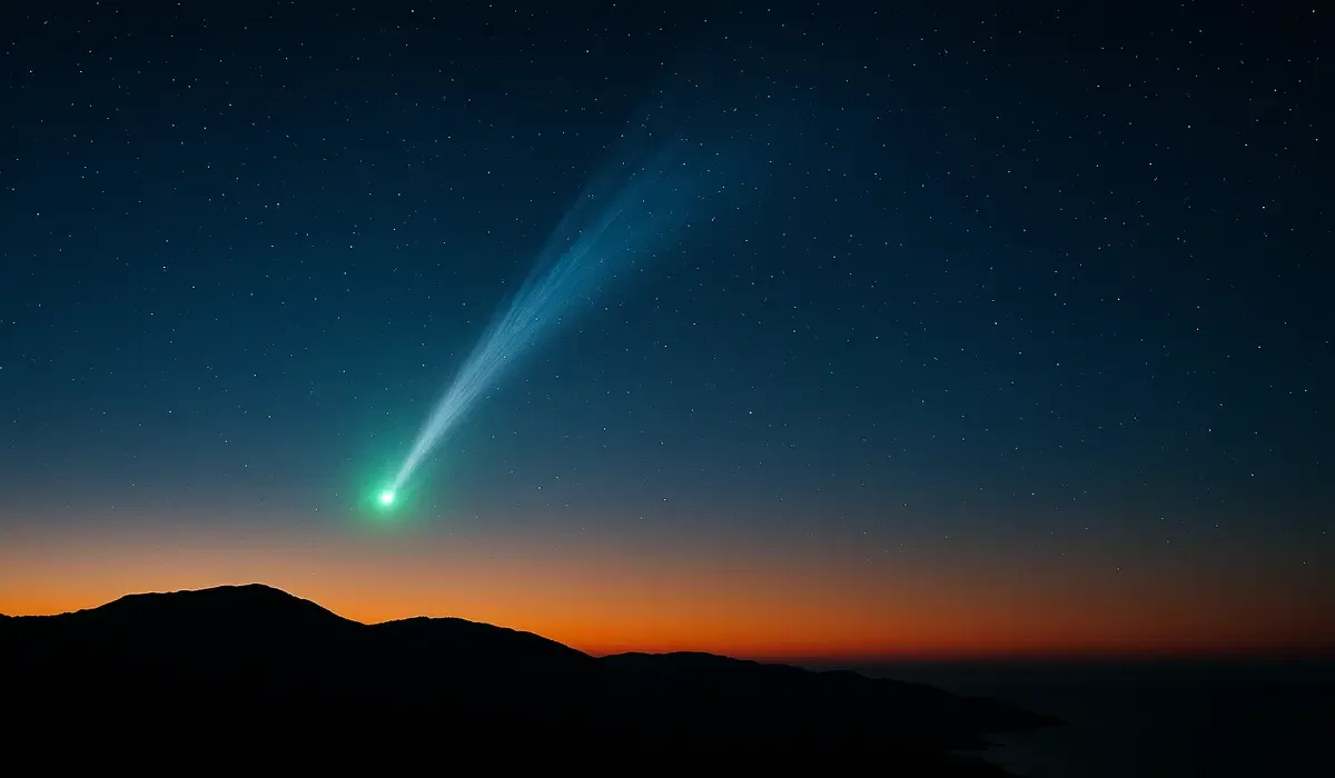 how to see Comet Lemmon in night sky October 2025