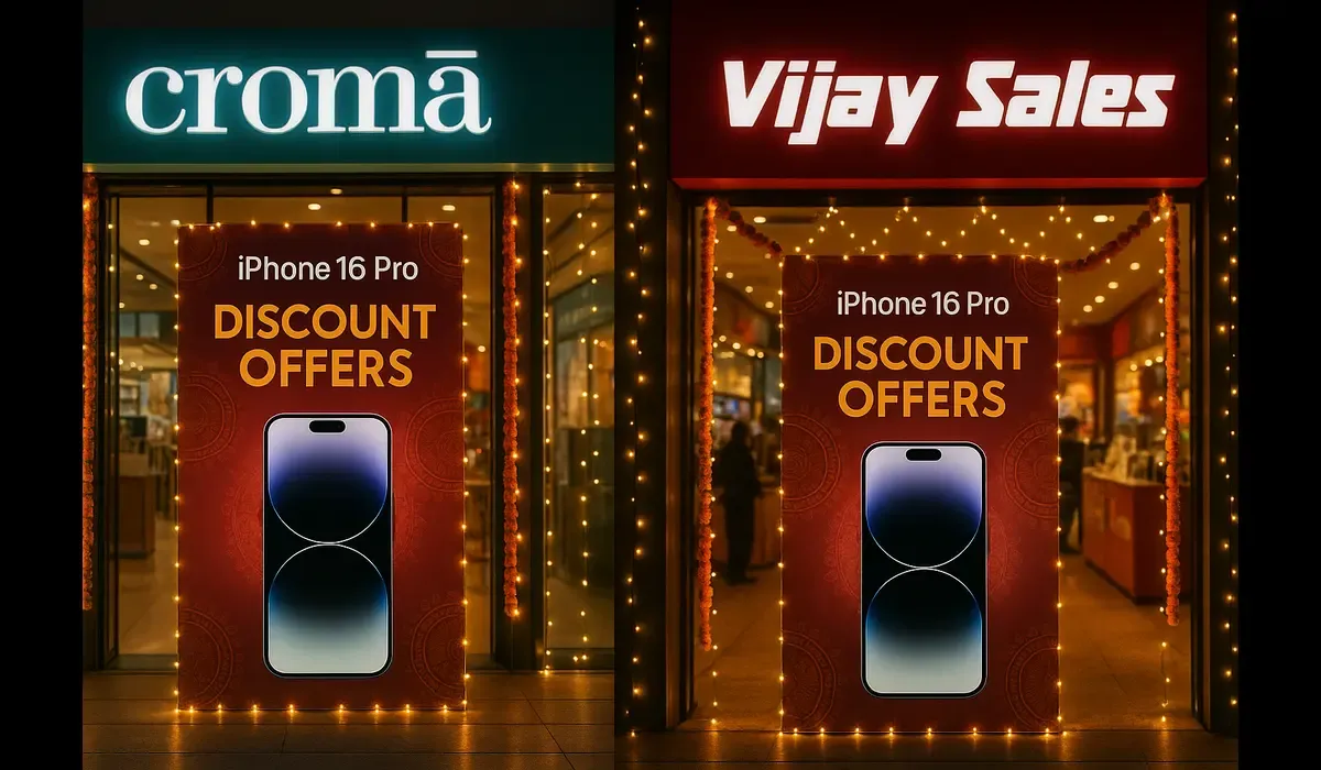 Croma vs Vijay Sales iPhone 16 Pro discounts comparison