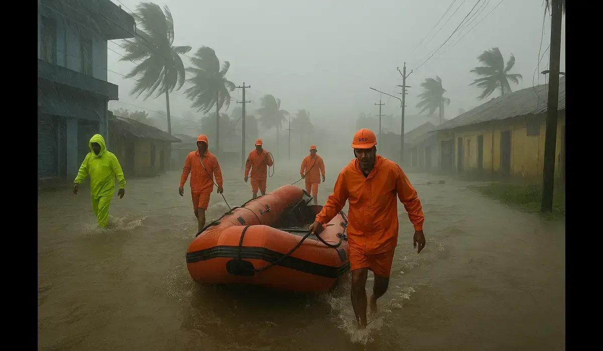 Cyclone Montha landfall updates Andhra Pradesh October 2025