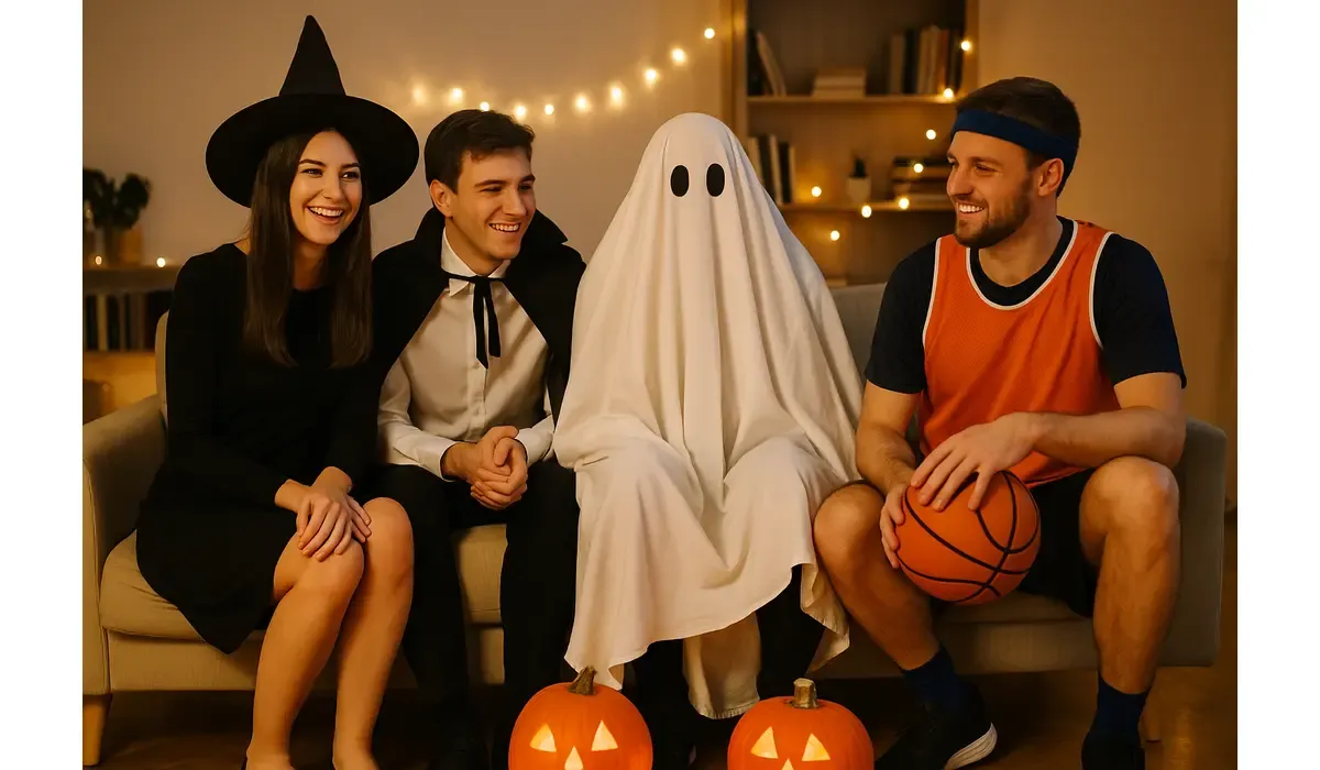 diy halloween costume ideas using clothes you already own – friends in homemade costumes at home