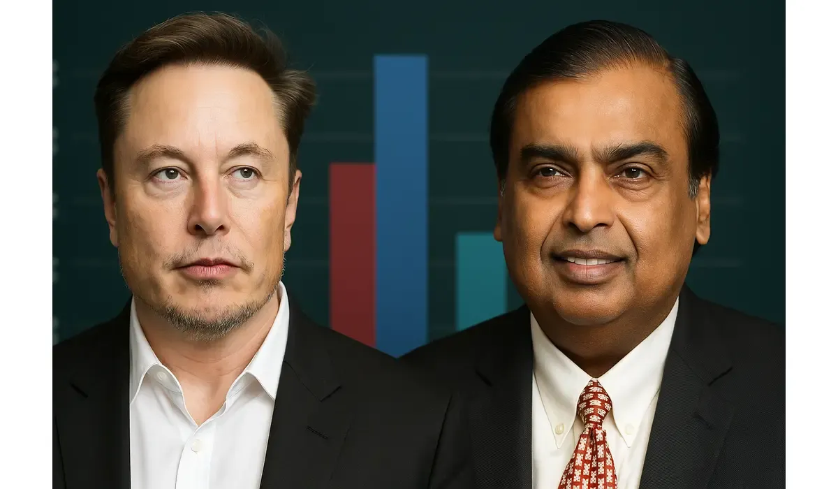 elon musk net worth compared to indian billionaires.
