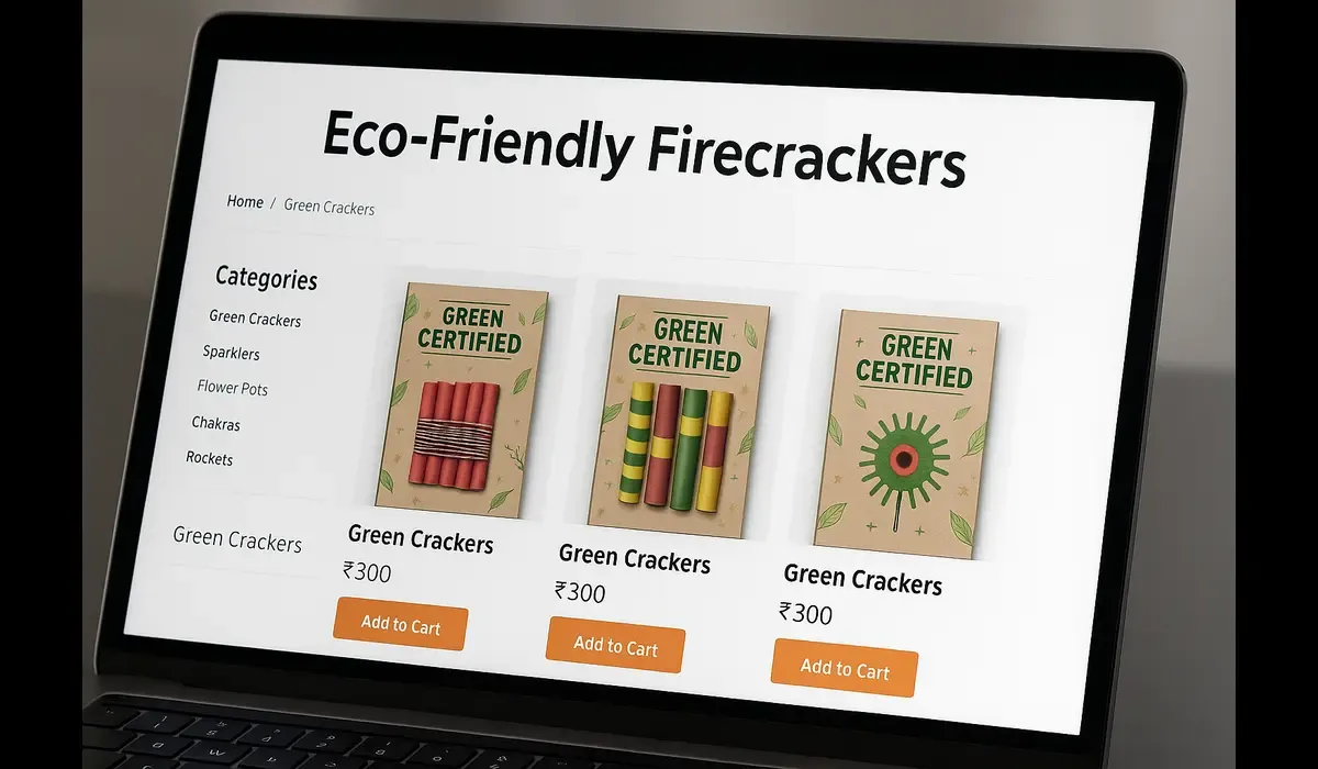 where to buy certified green crackers online in India